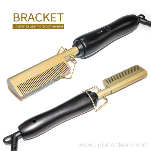 Electric Hair Straightener Comb Copper